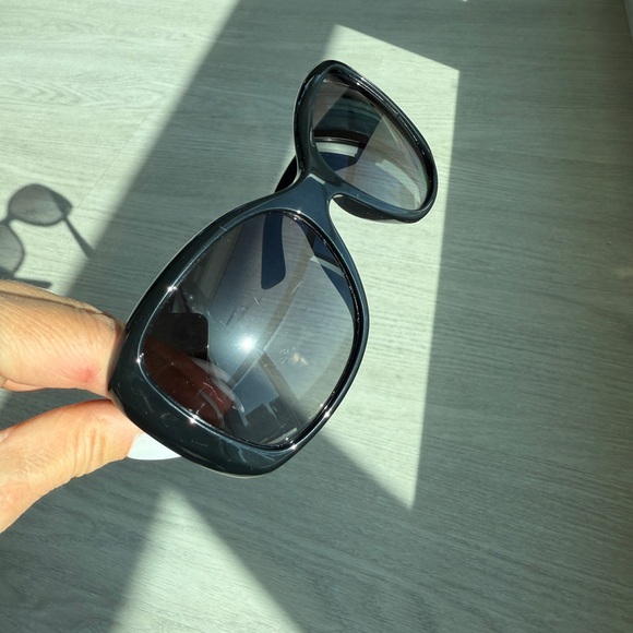 PRADA srp32p 57017 oversized black glossy sunglasses - Picture 10 of 16